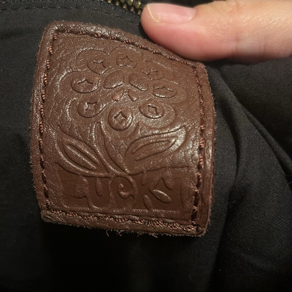 Lucky Brand Pebbled Leather Hobo bag with Braided Strap - Picture 3 of 7